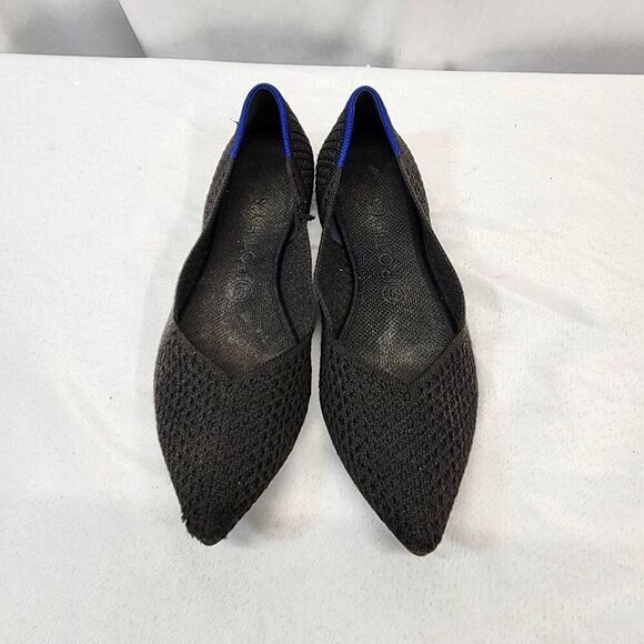 Rothy's The Point Pointed Toe Flats Black Women 10 - Picture 6 of 12